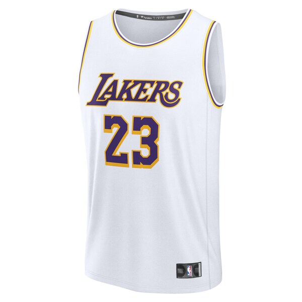 LeBron James Los Angeles Lakers  Youth Fast Break Replica Player Jersey - Association Edition - White