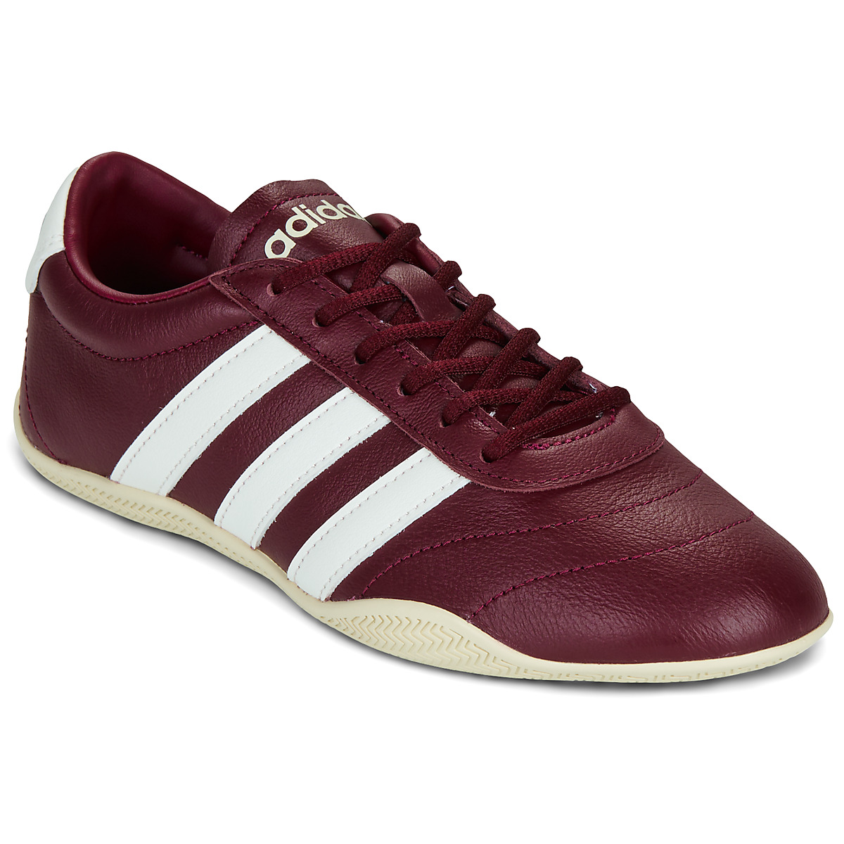 adidas - GRAND COURT LO - Bordeaux / White