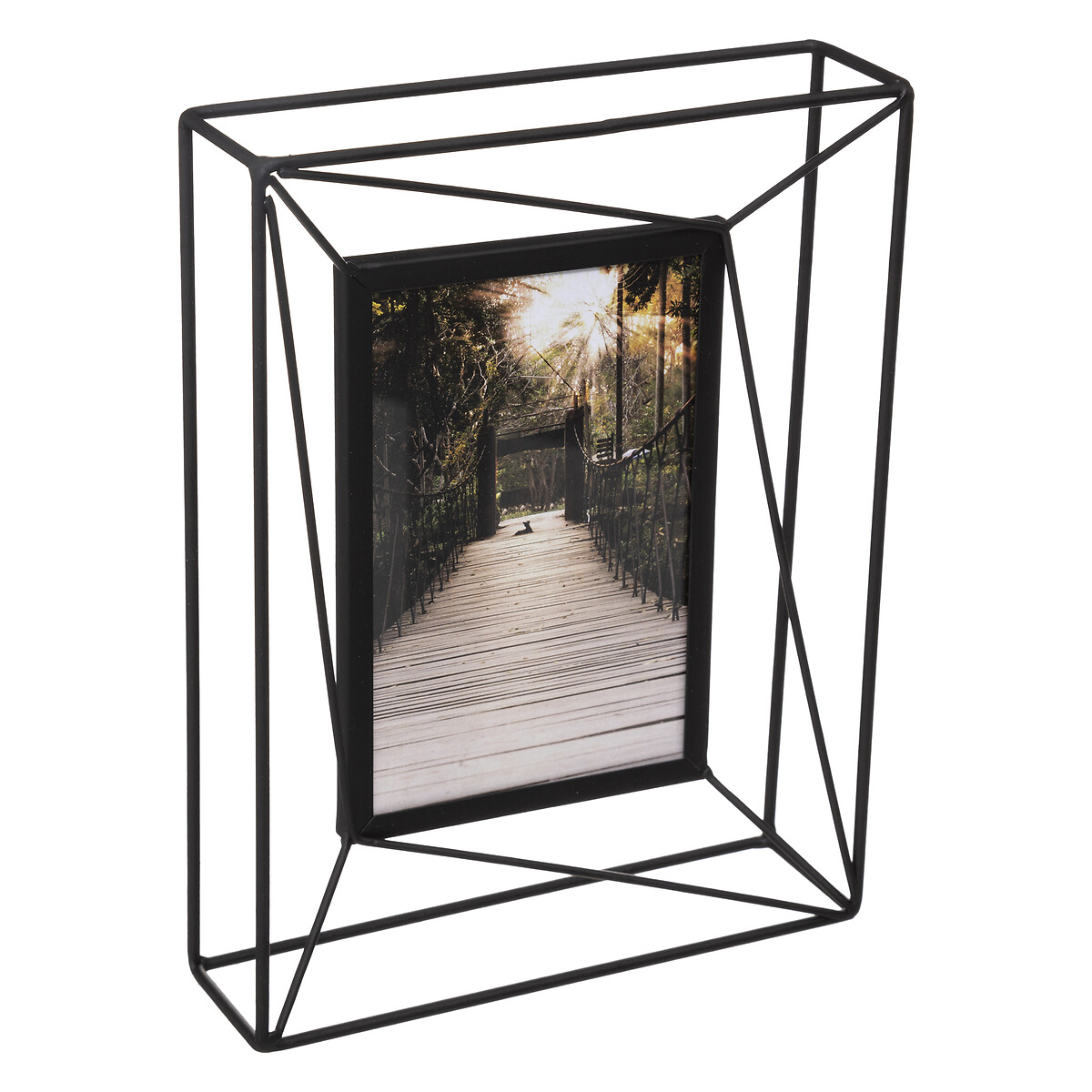 Moldura preta em metal 10x15cm