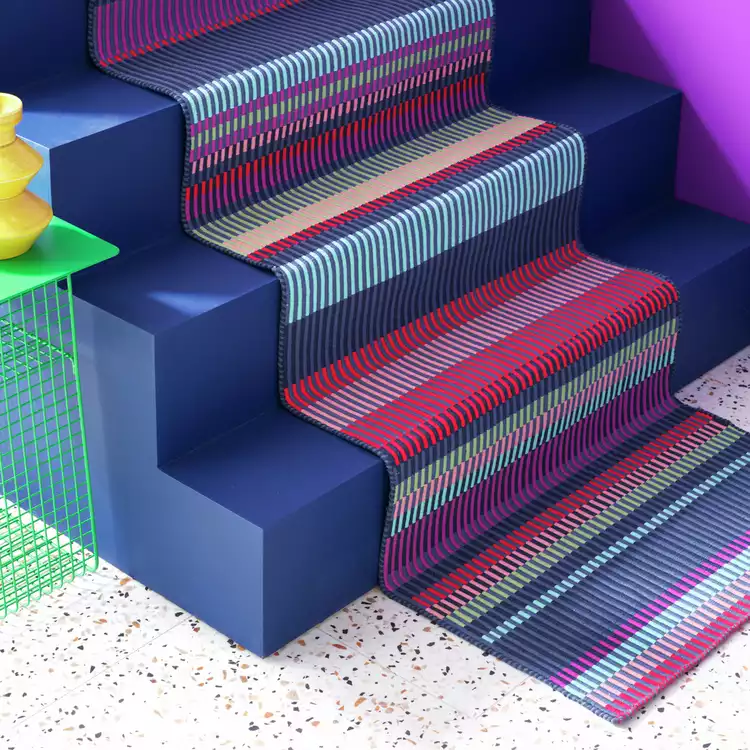 Margo Selby Buster Red Flatweave Runner - 66x200cm