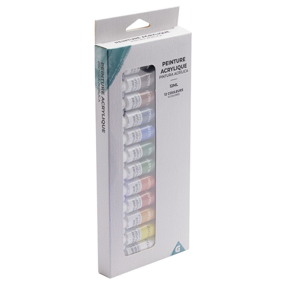 Peinture acrylique 12ml x12