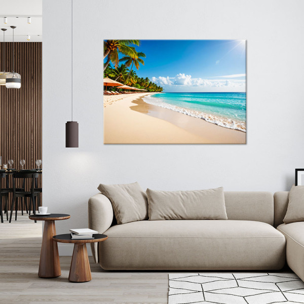 Obraz do salonu sypialni biura, Plaża Morze Krajobraz 30x20