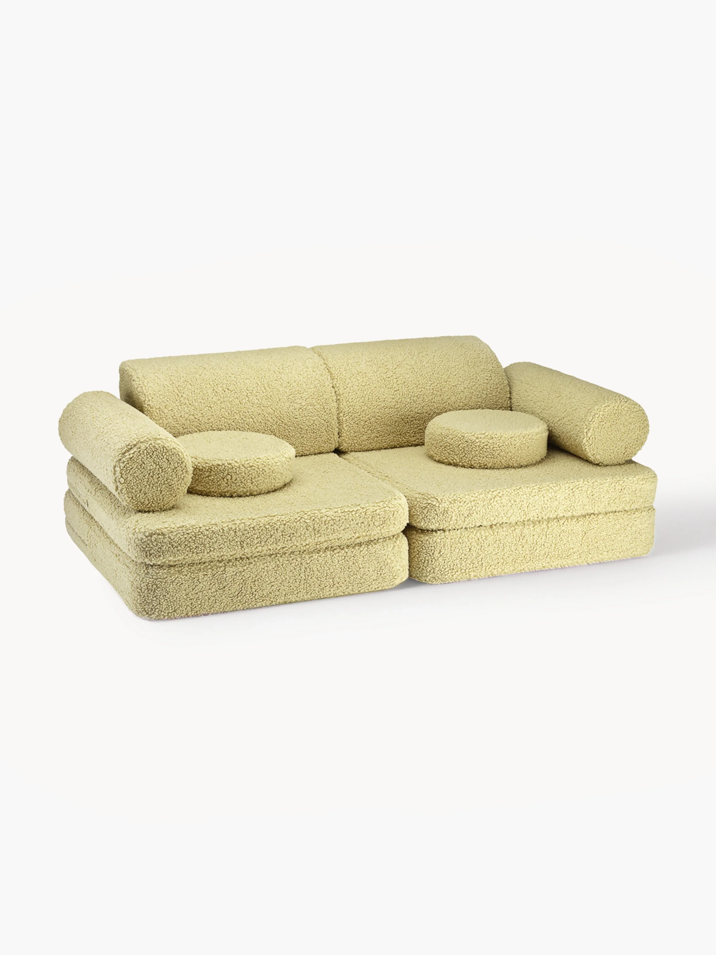 Modulares Teddy-Spielsofa Sugar, handgefertigt