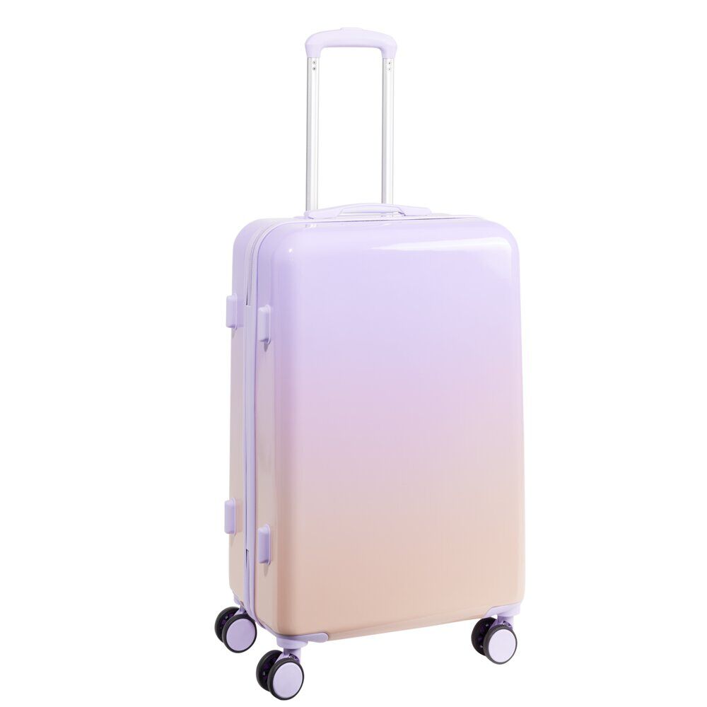 Valise cabine 32L trolley 4 roulettes dégradé violet et rose 35x20xH55cm