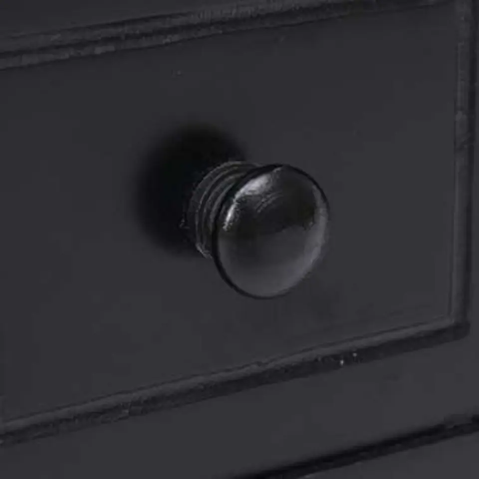 vidaXL - Bijzettafel - Zwart - Hout