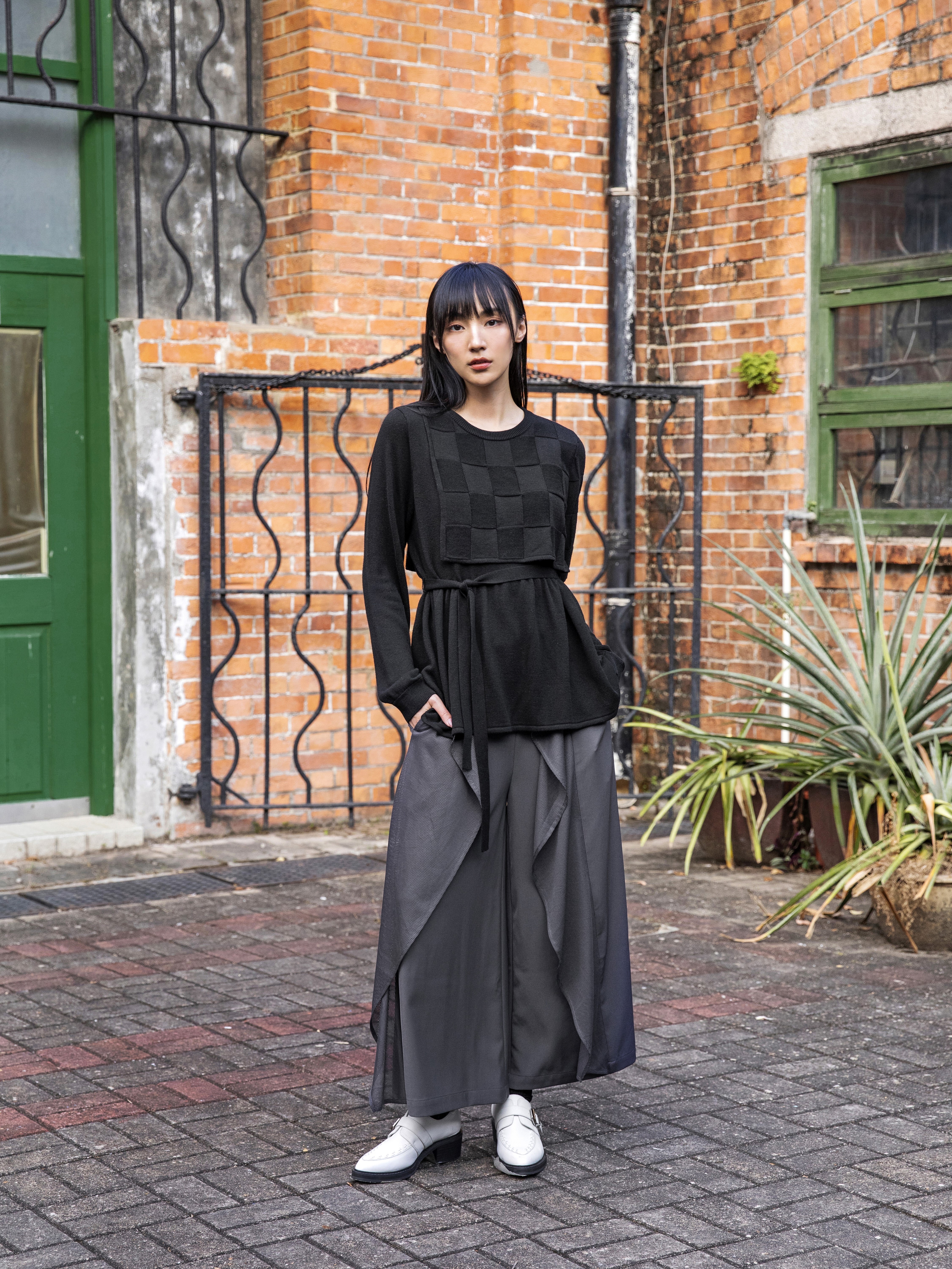 Geometric Knitted Top - 25WDT273X