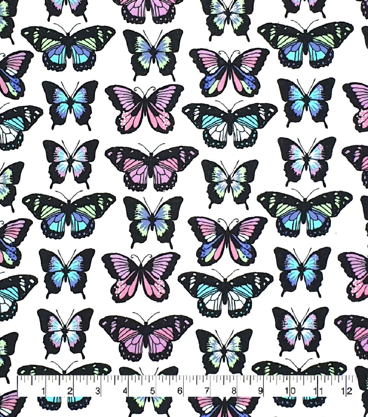 Linear Butterfly Super Snuggle Flannel Fabric