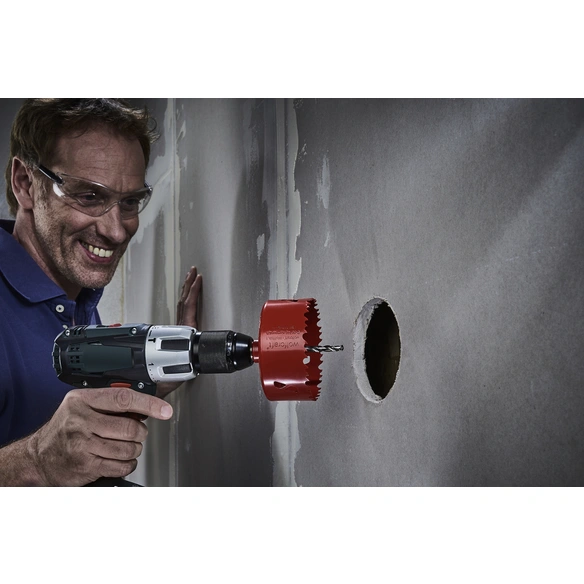 Lochsäge, Ø: 112 mm, rot, Bimetall