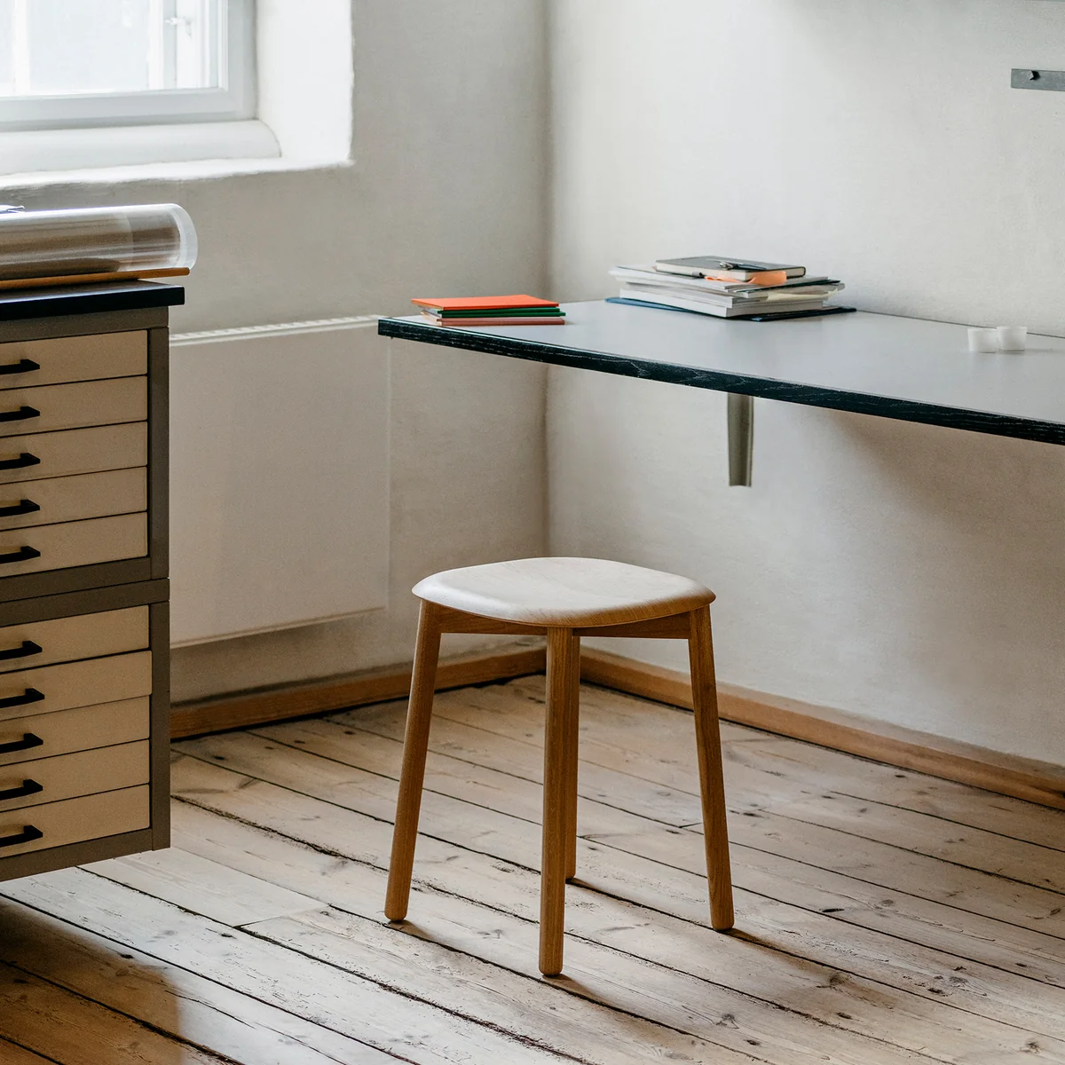 HAY - Soft Edge 72 Hocker, Eiche massiv, matt lackiert