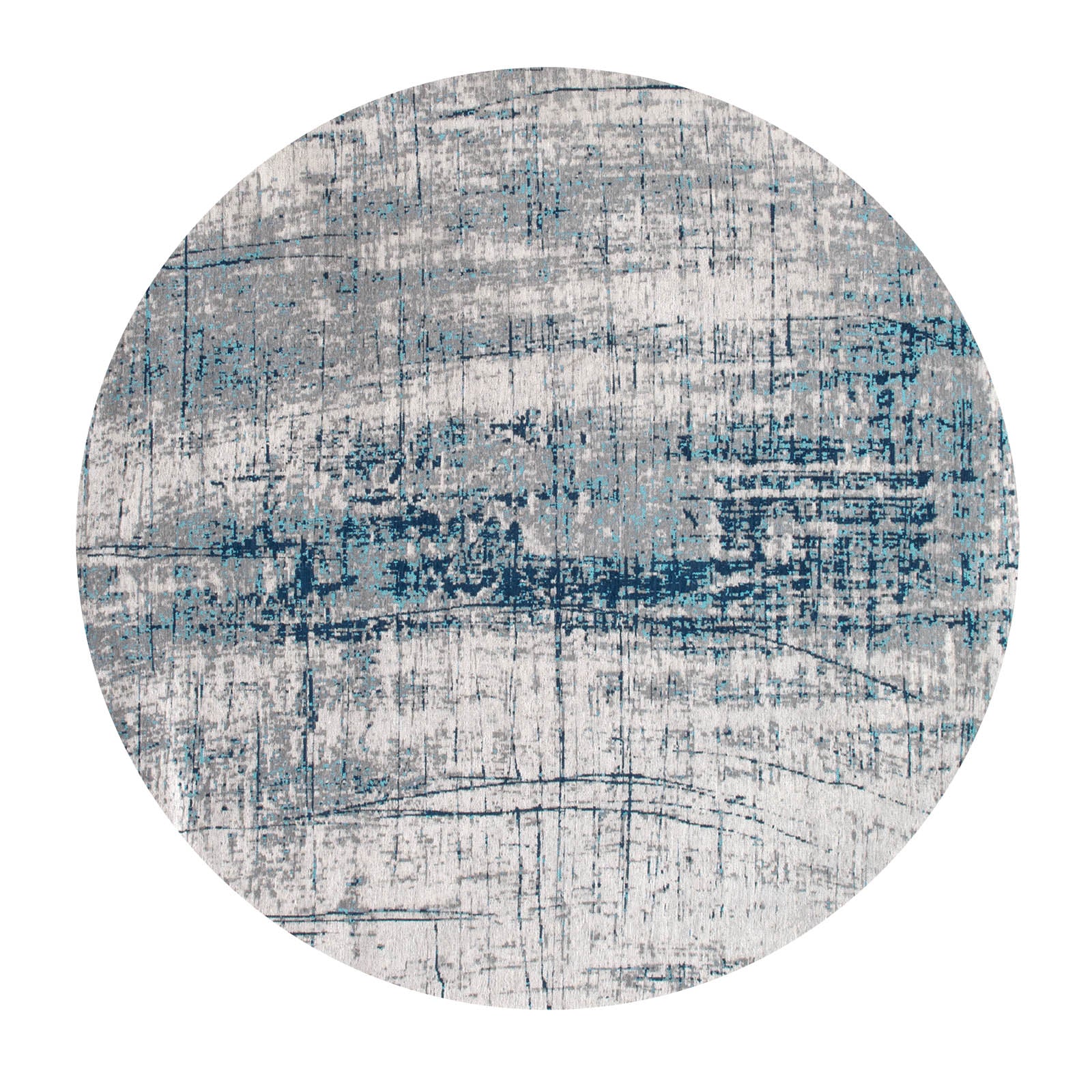 Ecorugs vloerkleed Bronx Azurite - blauw - 140x140cm