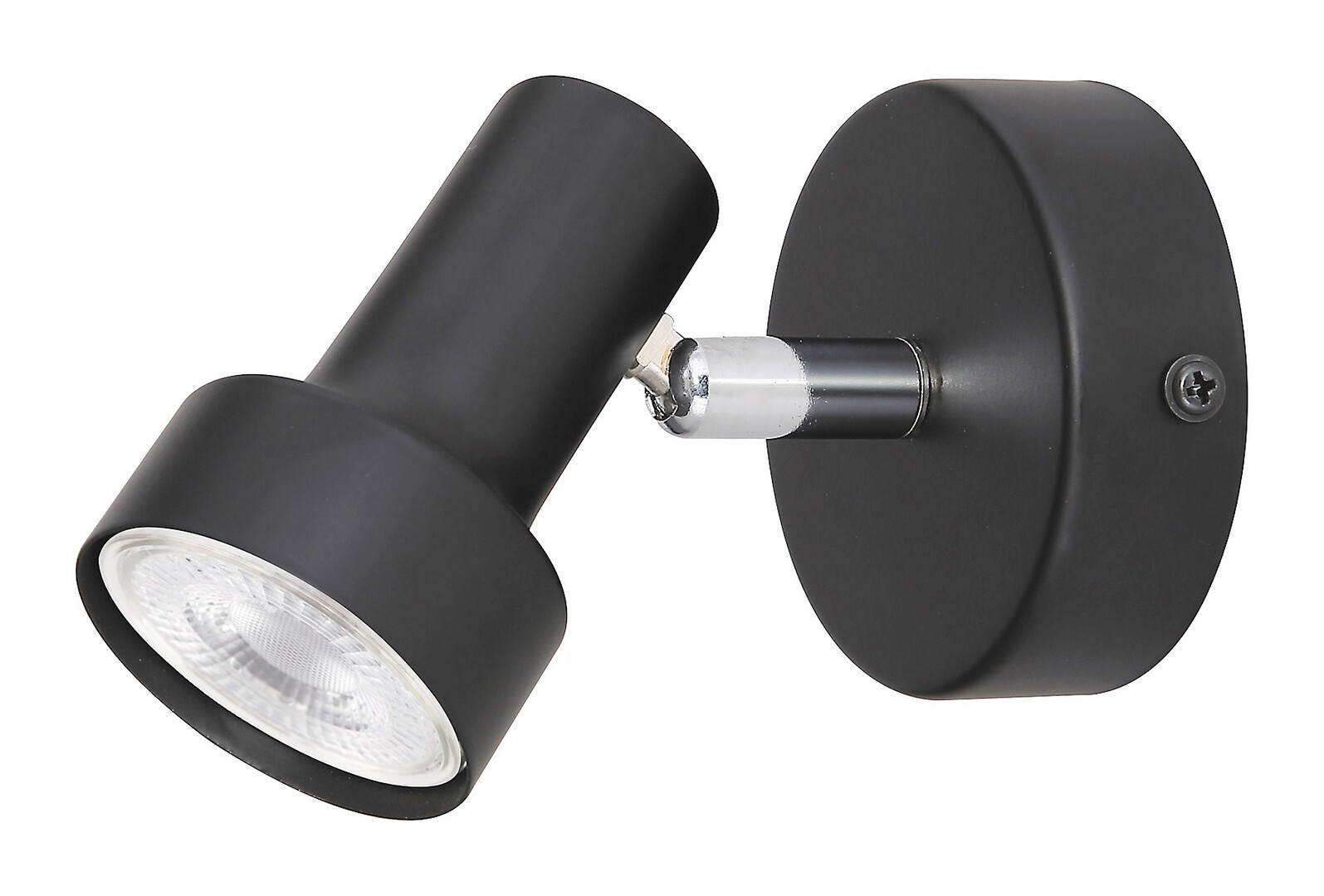 Kinkiet czarny Konrad 1xGU10x50W wym:8x8x10,5cm IP20 Rabalux