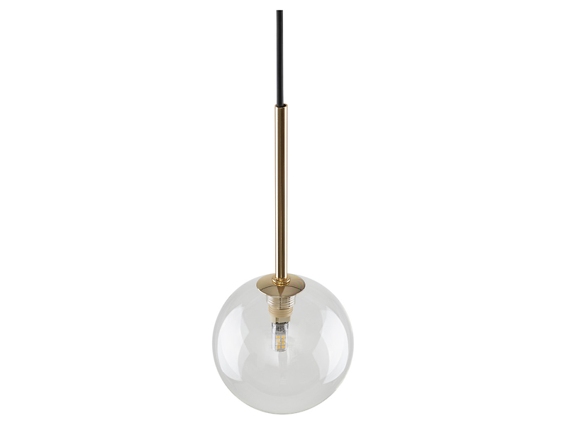 Lampa wisząca Nilos metalowa złota