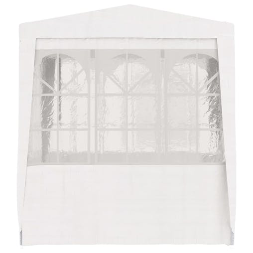 NNEVL Professional Party Tent with Side Walls 2.5x2.5 m White 90 g/m&sup2;