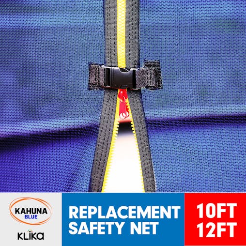 NNEDPE 10ft Replacement Trampoline Inner Net Blue for 8 Poles Trampoline