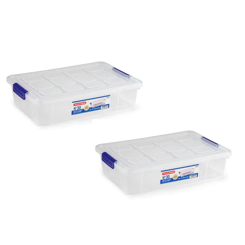 PlasticForte Opbergbox met deksel - 5L - 26 x 40 x 8,5 cm