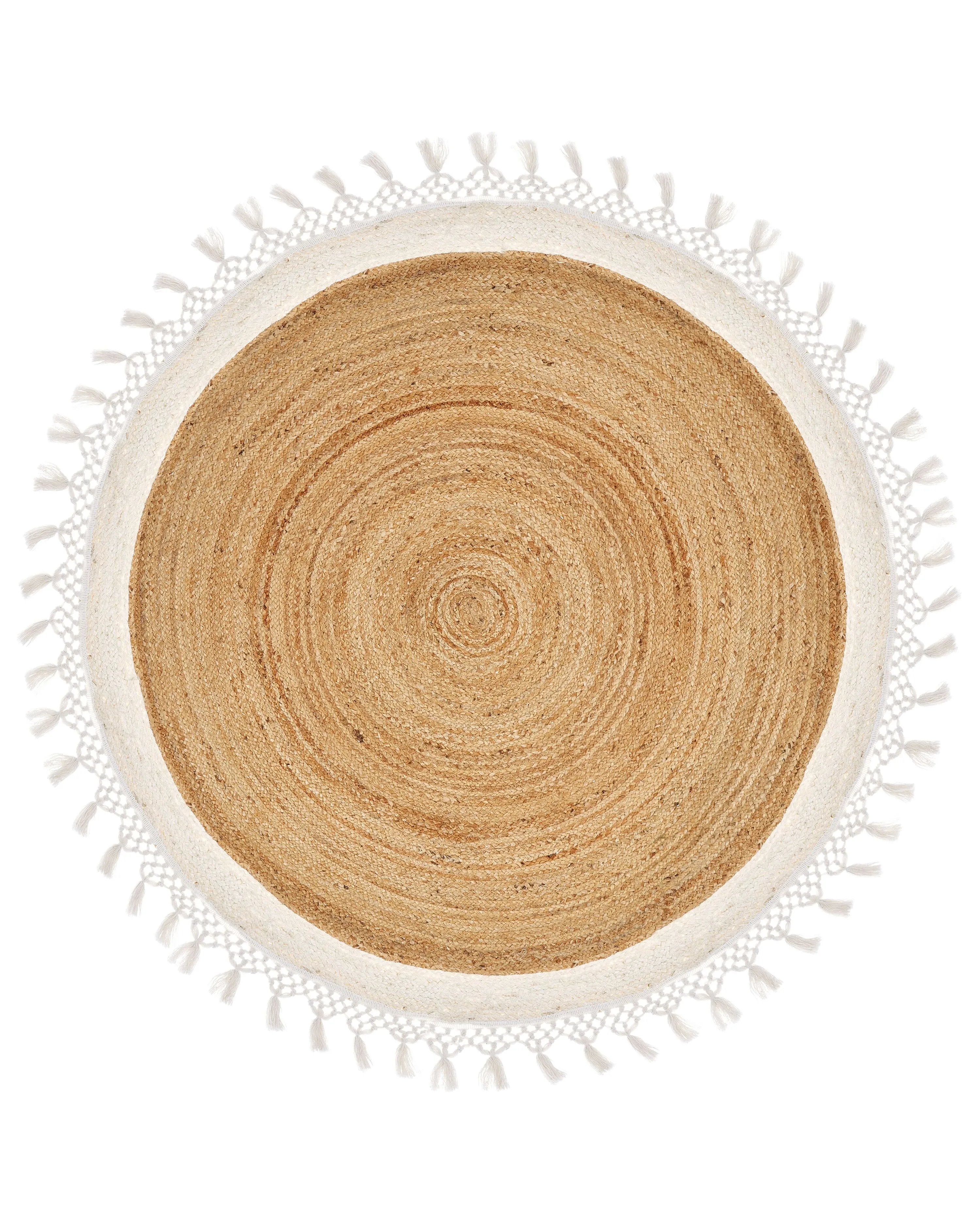 Rug MARTS White ? 140 cm Jute