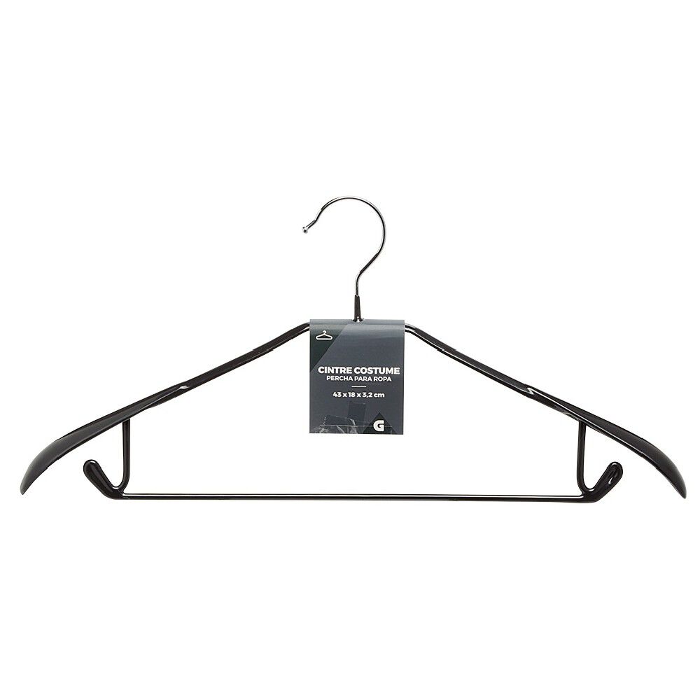 Cintre costume noir fer