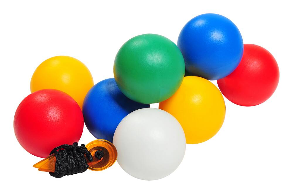 Outside Inside Games Backpack Bocce Ball Portable Compact Travel Size Game Set w/ Storage Case