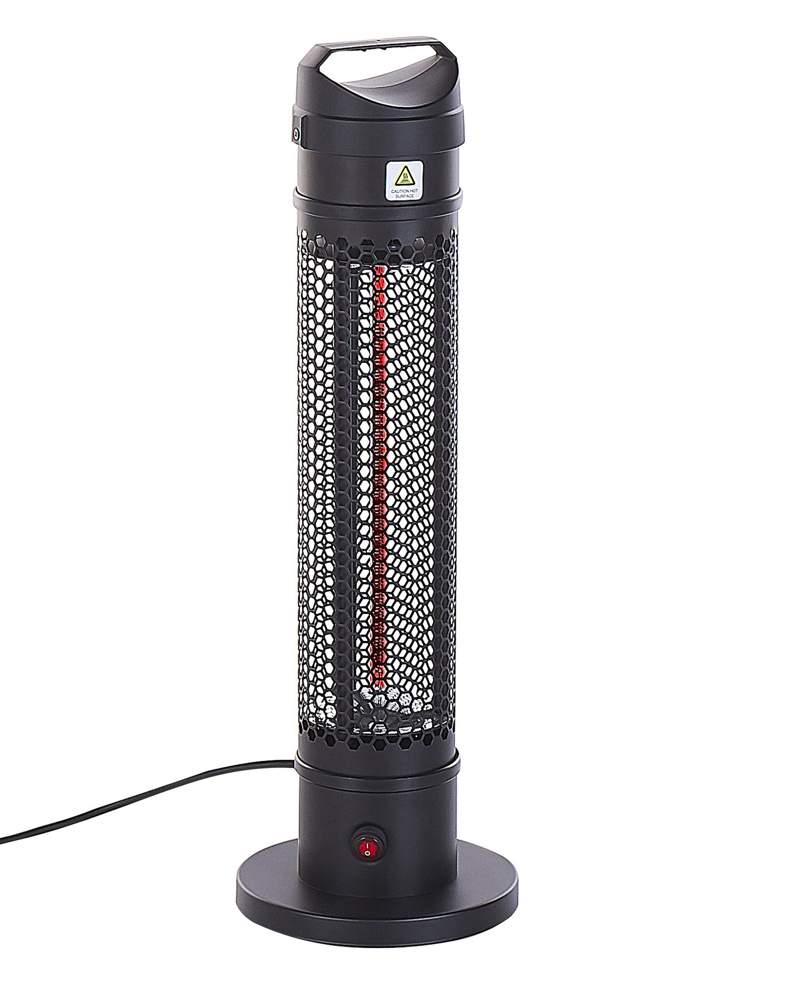 Promiennik kolumnowy na taras czarny 1000 W