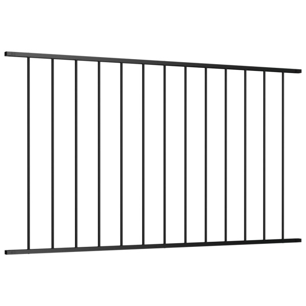 Panel ogrodzeniowy Czarny 1.7 x 0.75 m Stal vidaXL