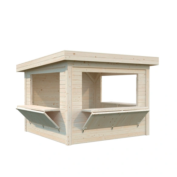 Marktstand »Lenna Set 306«, B x H x L: 300 x 245 x 300 cm, unbehandelt