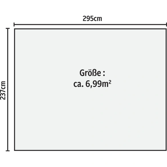 Gerätehaus »Dream«, Stahl, Satteldach, 6,99 m², BxT: 295 x 237 cm, anthrazit
