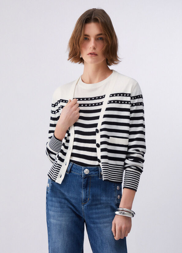 Cardigan a righe