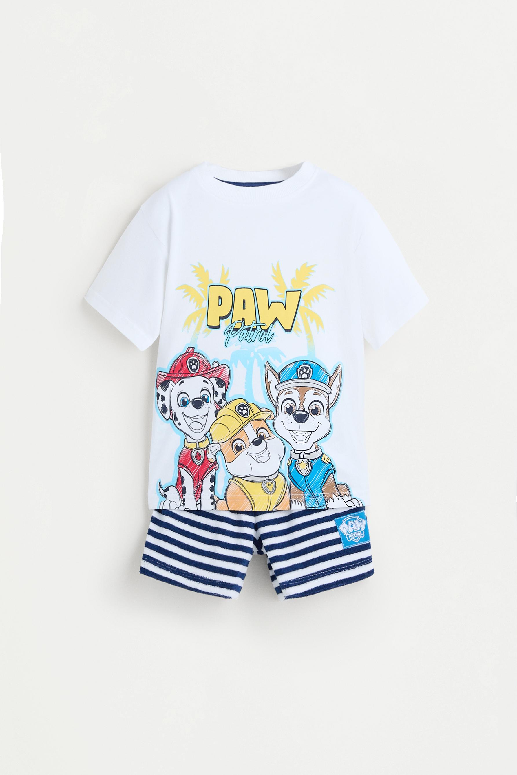 Set Patrulla Canina ©Nickelodeon camiseta y bermuda rizo