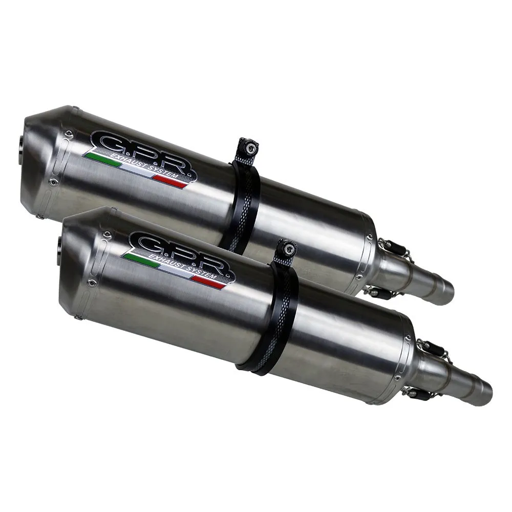 GPR Exhaust Systems Satinox Dual Yamaha TDM 900 02-14 Homologated Slip On Muffler