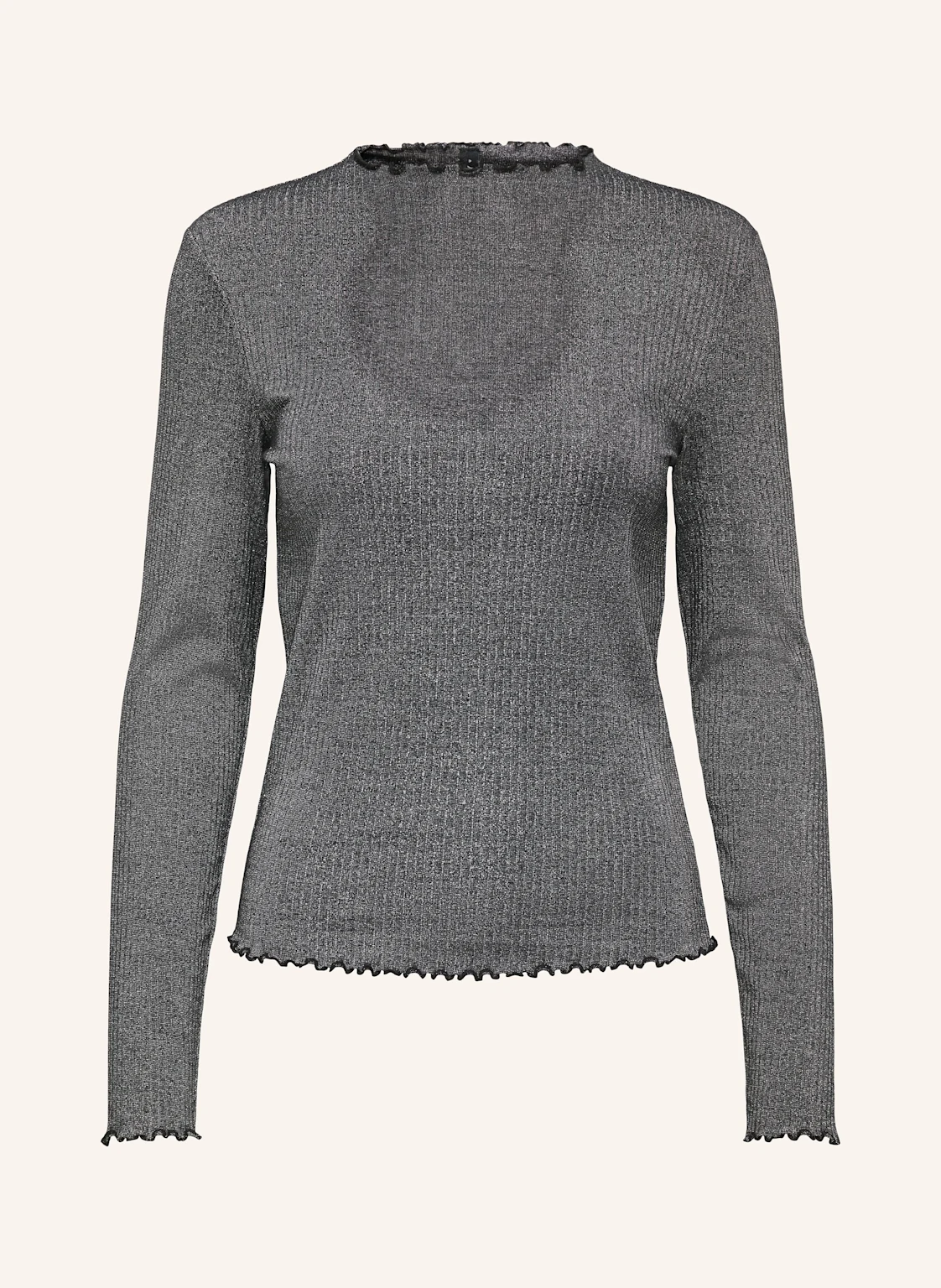 ONLY Longsleeve mit Glitzergarn