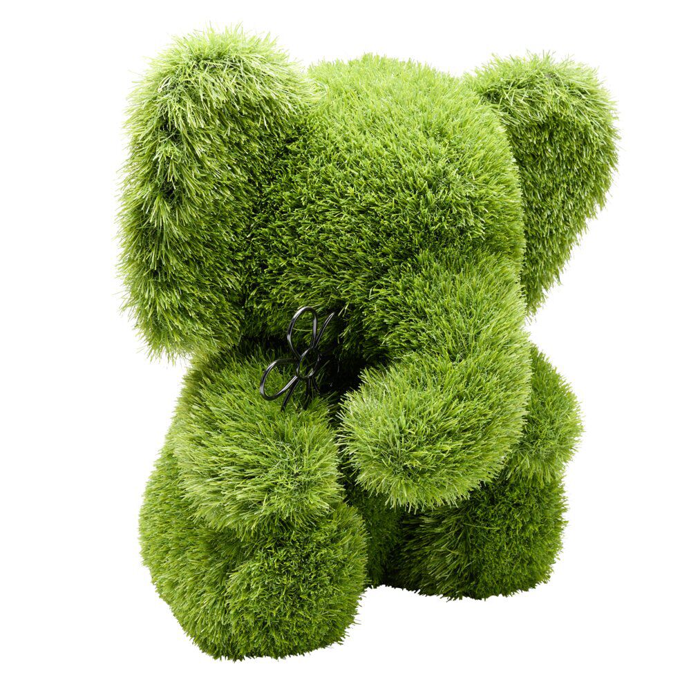 Décoration de jardin à poser gazon vert eléphant 40x35xH50cm