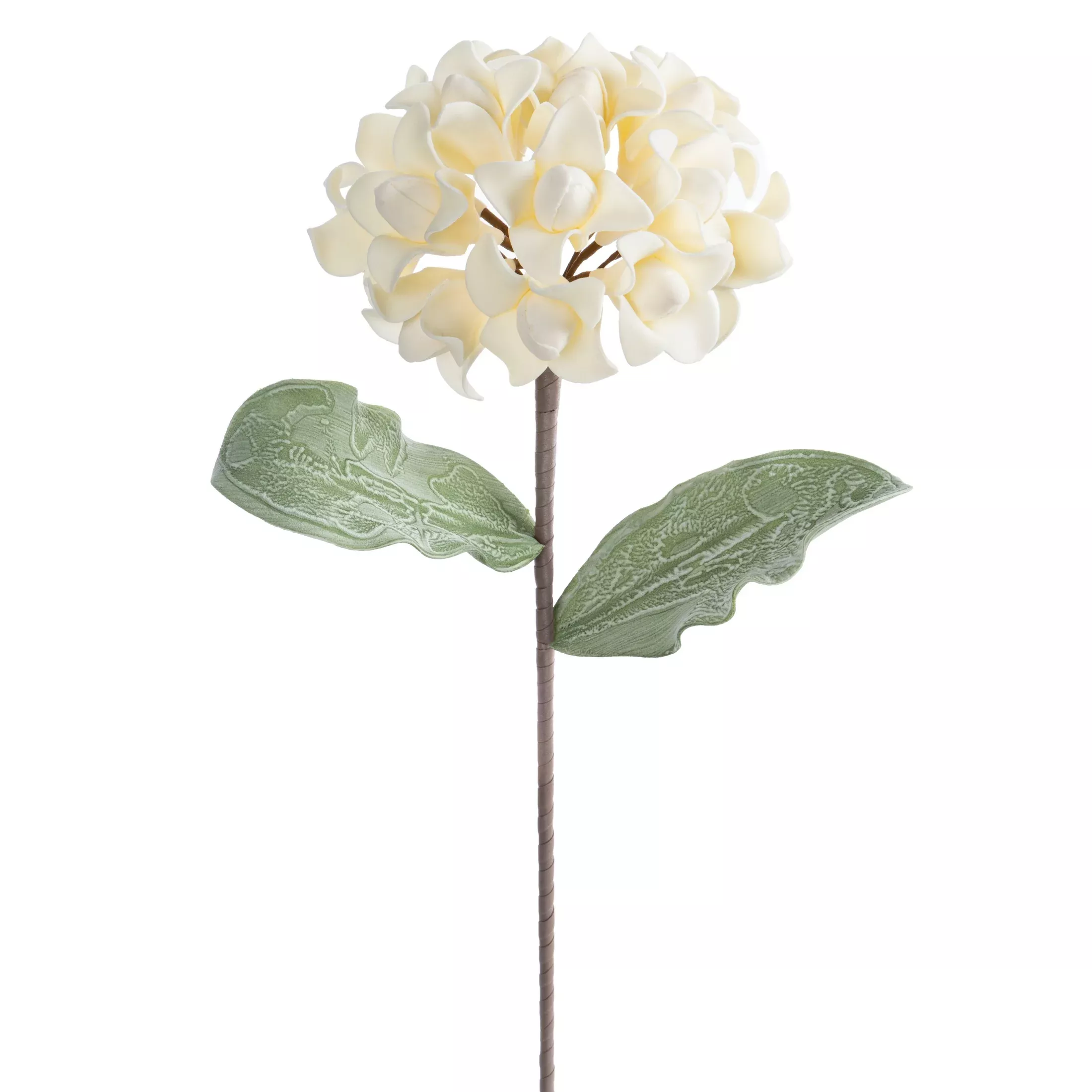 Kwiat sztuczny kremowy z plastycznej pianki foamiran 61 cm