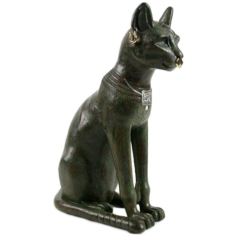 GAYER-ANDERSON - Grande statuette chat de Gayer-Anderson H26cm