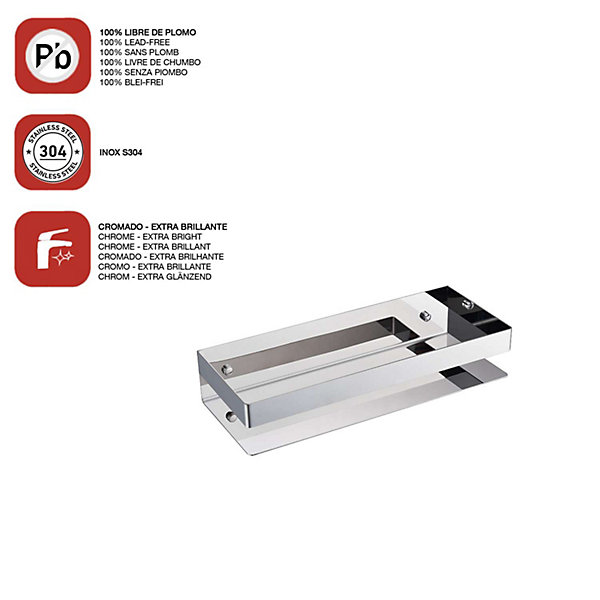 Etagère de douche chromé Inox S304 SKY BATH