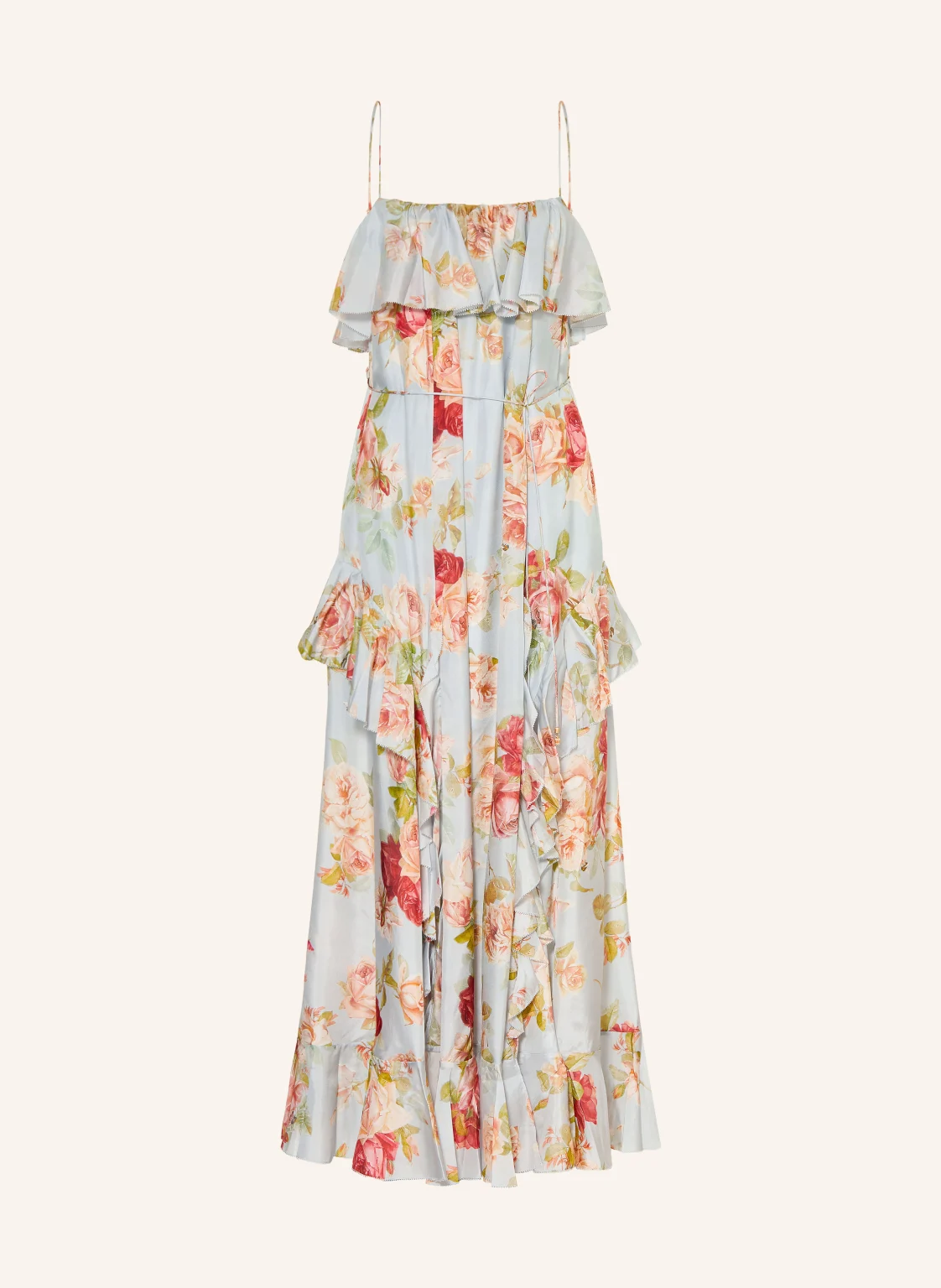 ZIMMERMANN Seidenkleid ROSELIGHT mit Volants