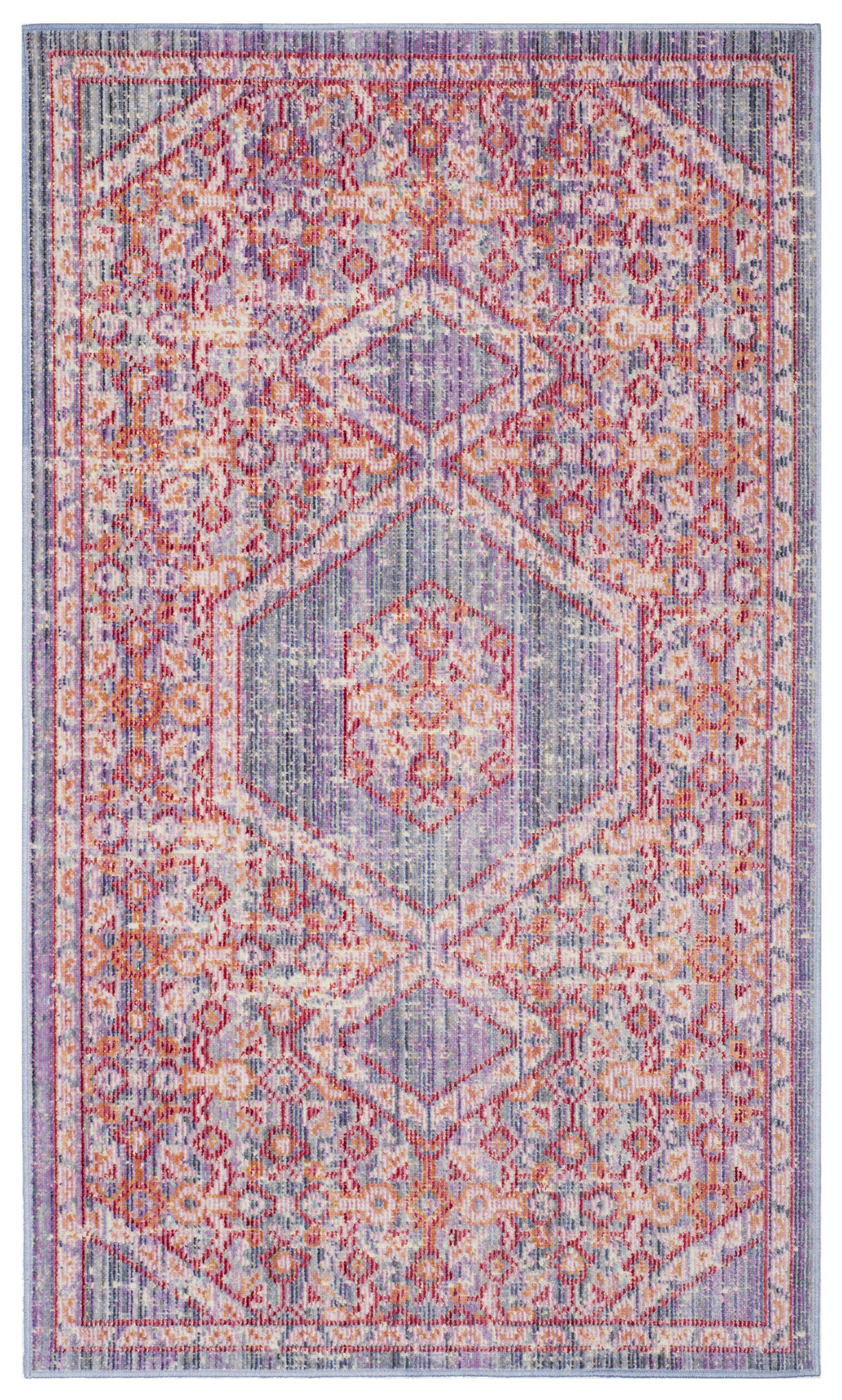 WINDSOR - Tapis de salon interieur en lavande & fuchsia, 91 x 152 cm