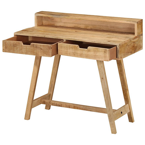 Bureau 100x45x90 cm Bois de manguier brut solide vidaXL
