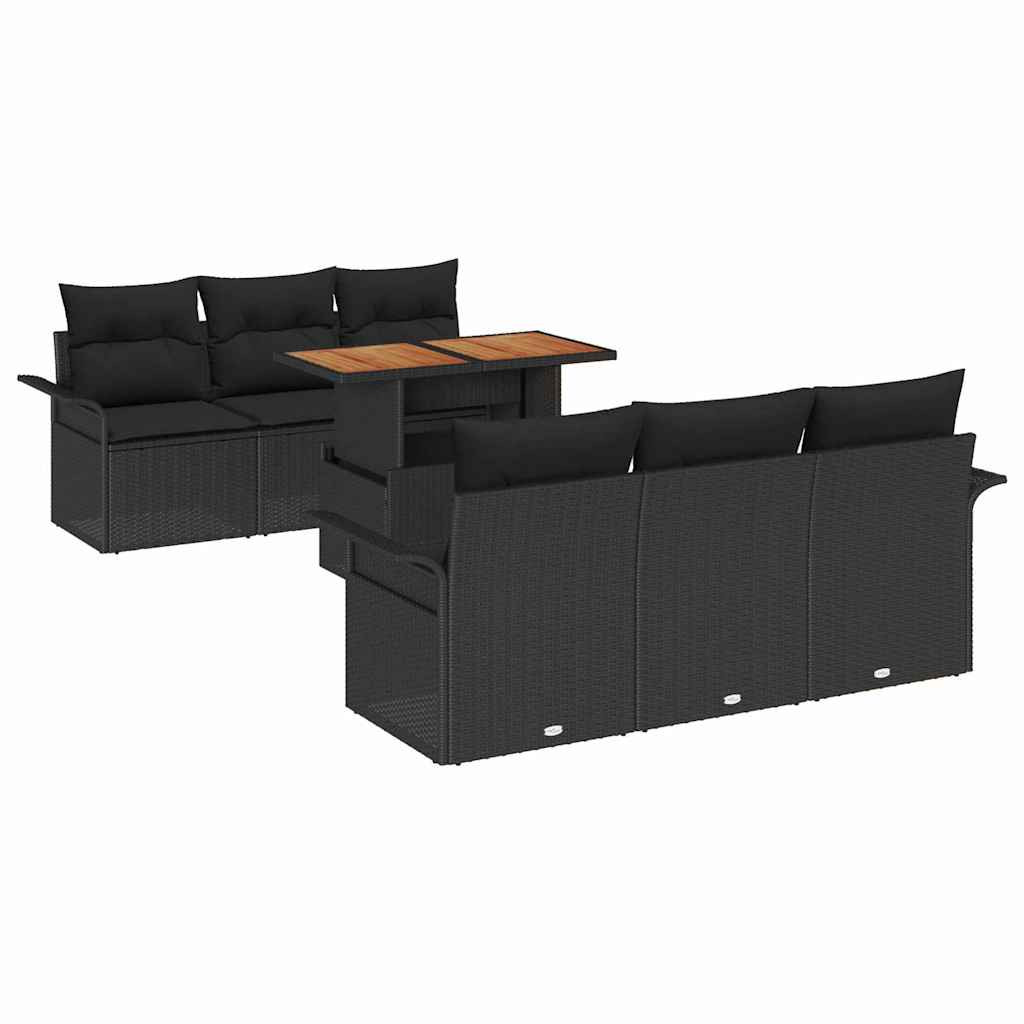Zestaw Mebli Ogrodowych Wypoczynkowy Sofy Stolik Rattan Na Patio Na Taras