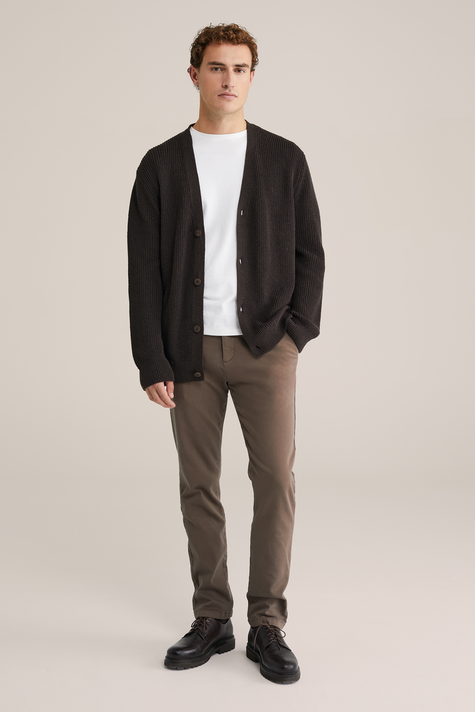 Heren Slim fit chino met stretch