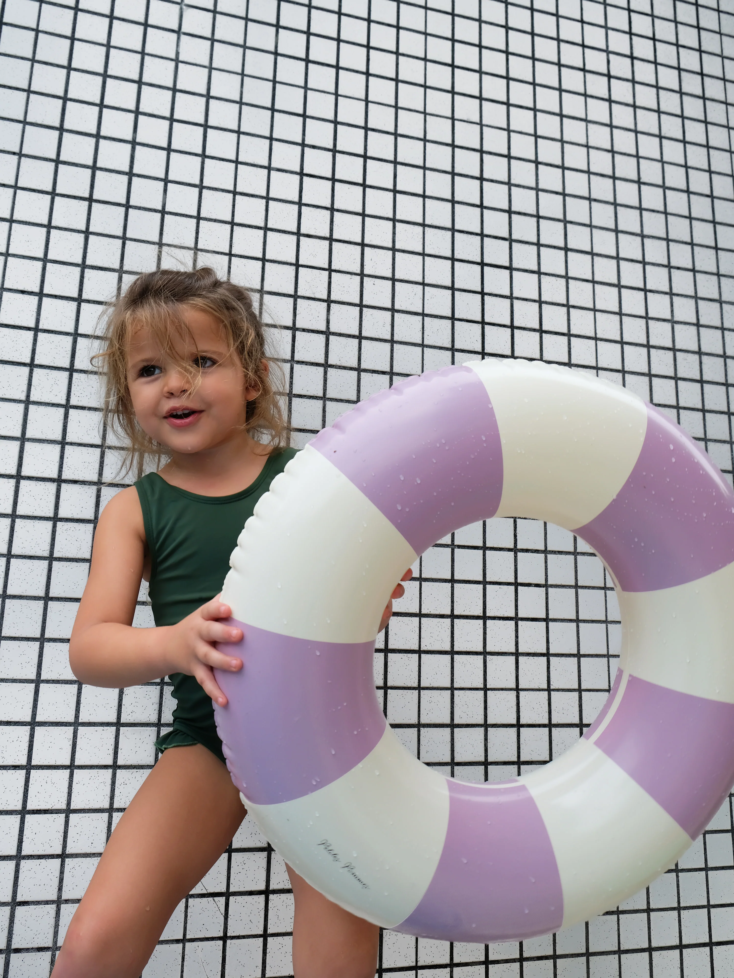 Handbedruckter Schwimmring Violet, in verschiedenen Größen