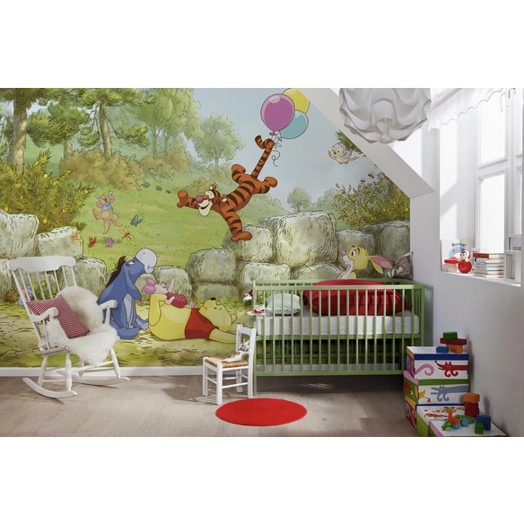 Papiertapete »Winnie Pooh Ballooning «, Breite 368 cm