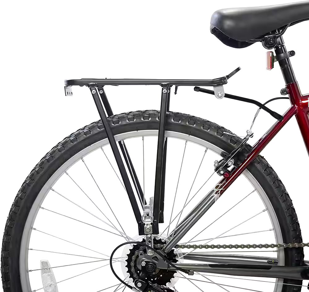 Supercycle Lightweight Alloy Rear Bike Rack w/Mounting Hardware, Black