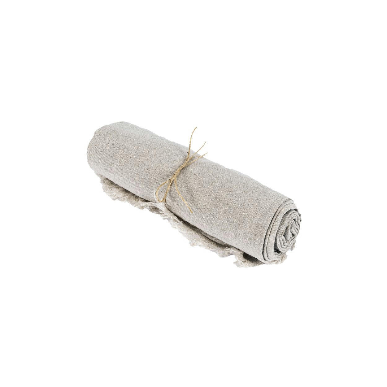 LINEN - Nappe en lin beige 150x250