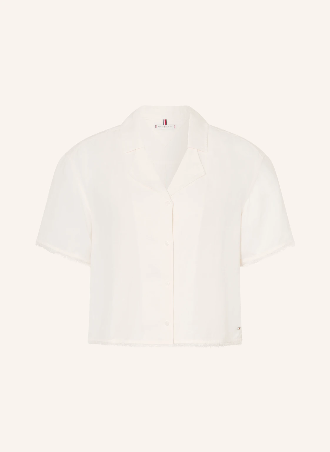 TOMMY HILFIGER Blusenshirt mit Leinen