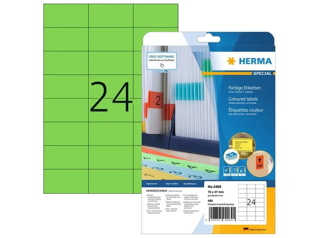 Etiketten 20er-Set Universal-Etiketten