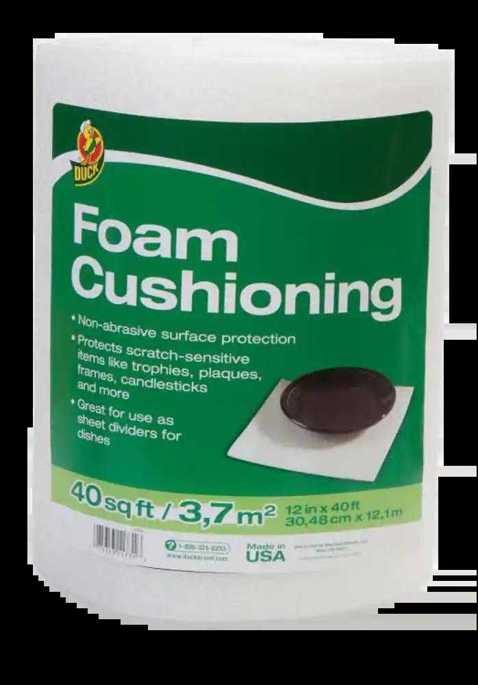 Duck Foam Cushioning Wrap Protective Packaging For Mailing, Moving, Storage, 12-in x 40-ft