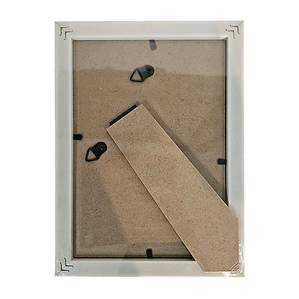 Cadre photo effet bois blanc 13 x 18 cm Ornami