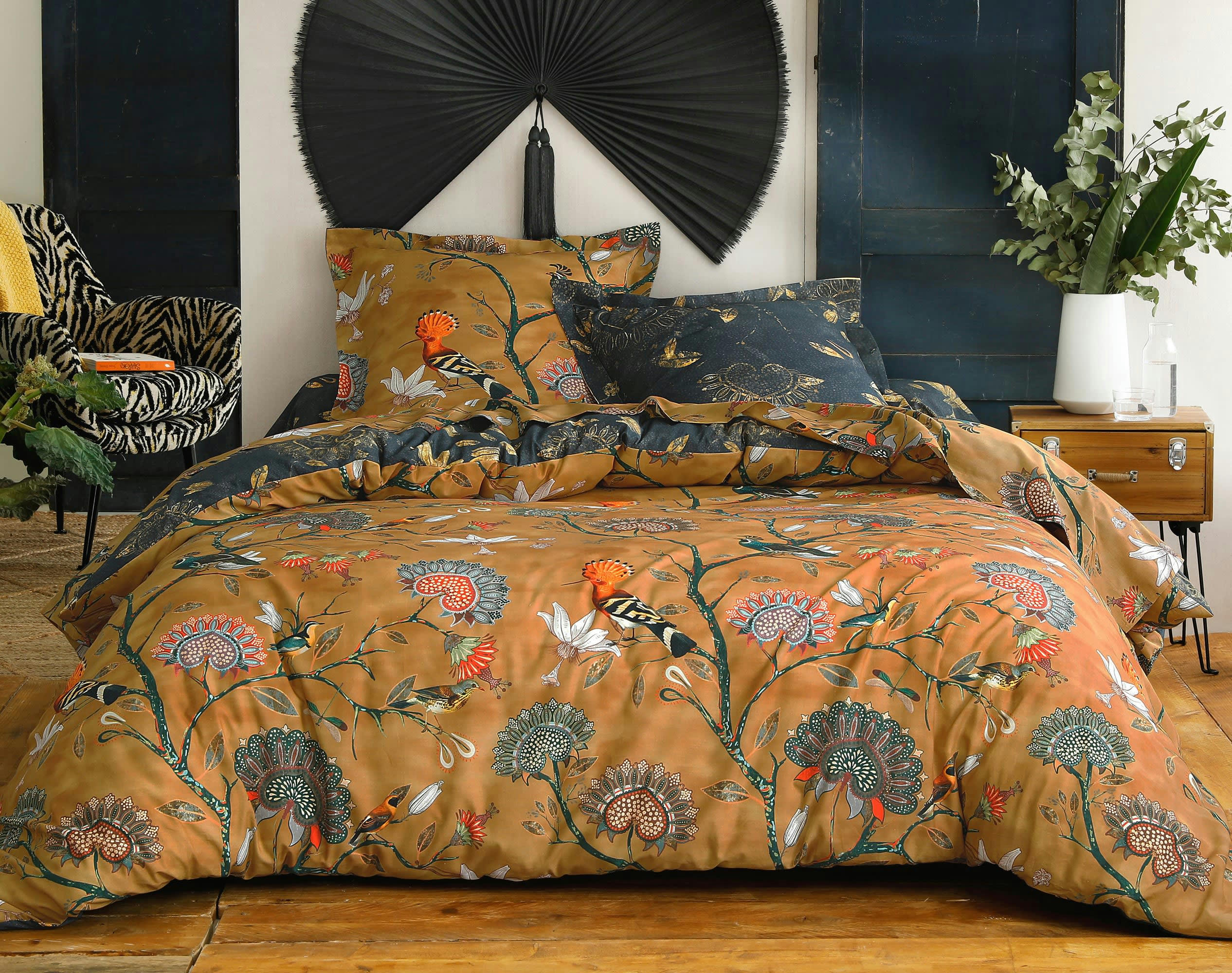 JARDIN EXTRAORDINAIRE - Drap-housse 90x190 en coton multicolore