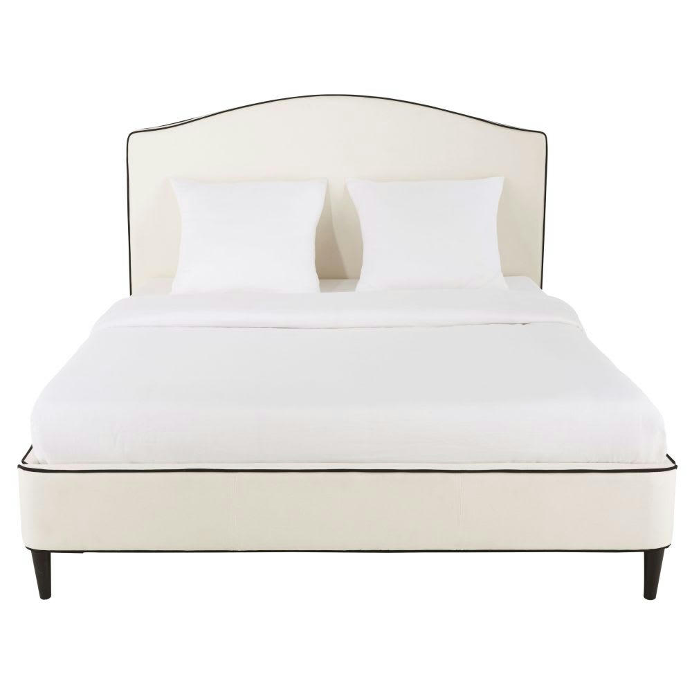 Beatrice - Lit 180x200 en lin blanc