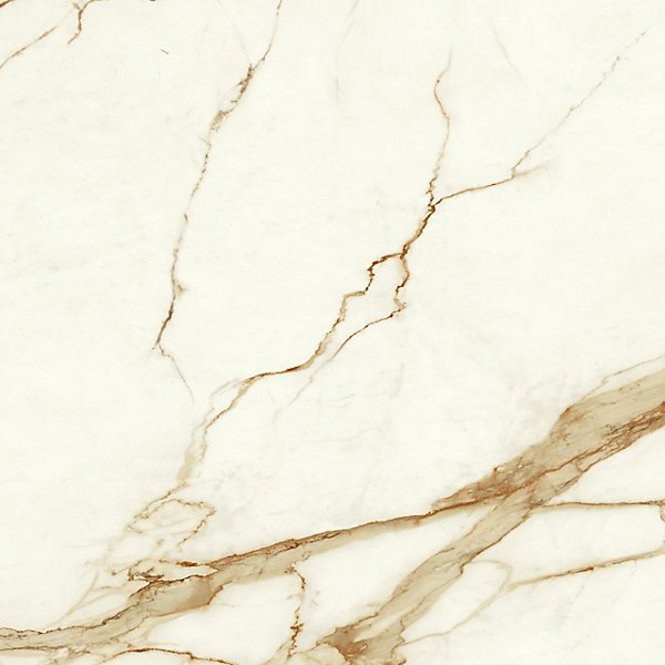 Carrelage effet Marbre Blanc Calacatta Supreme 120x120x0,9 cm Brillant Faventa - Sol et mur intérieur (vendu par carton de 2,88 m²